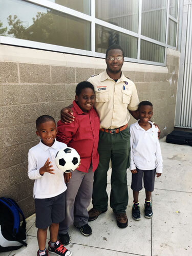 Young Boys involved in Cub Scouts at Atlanta Mission