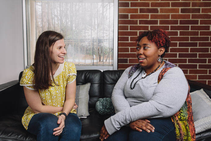 Brittany and Amber at Atlanta Mission