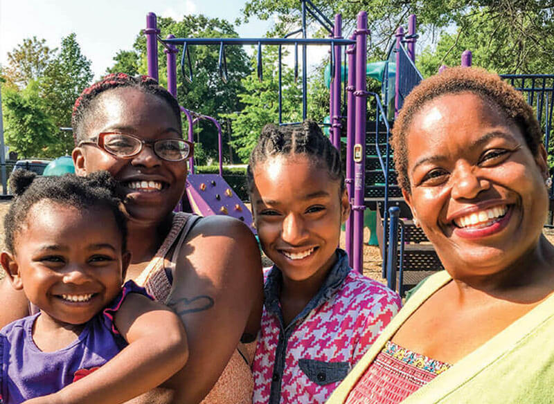 Melita and Her Family at Atlanta Mission