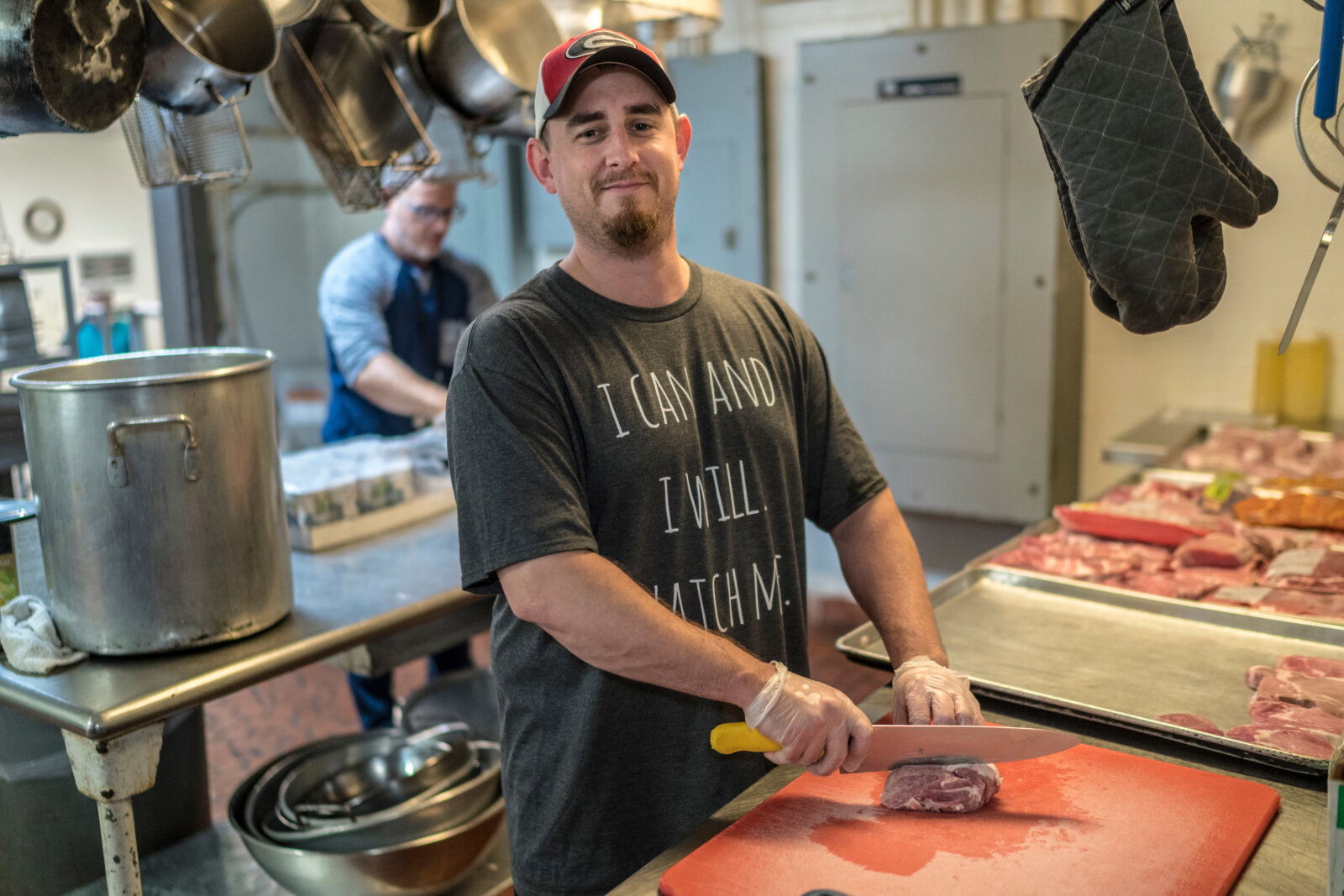 Man in the kitchen at TPH