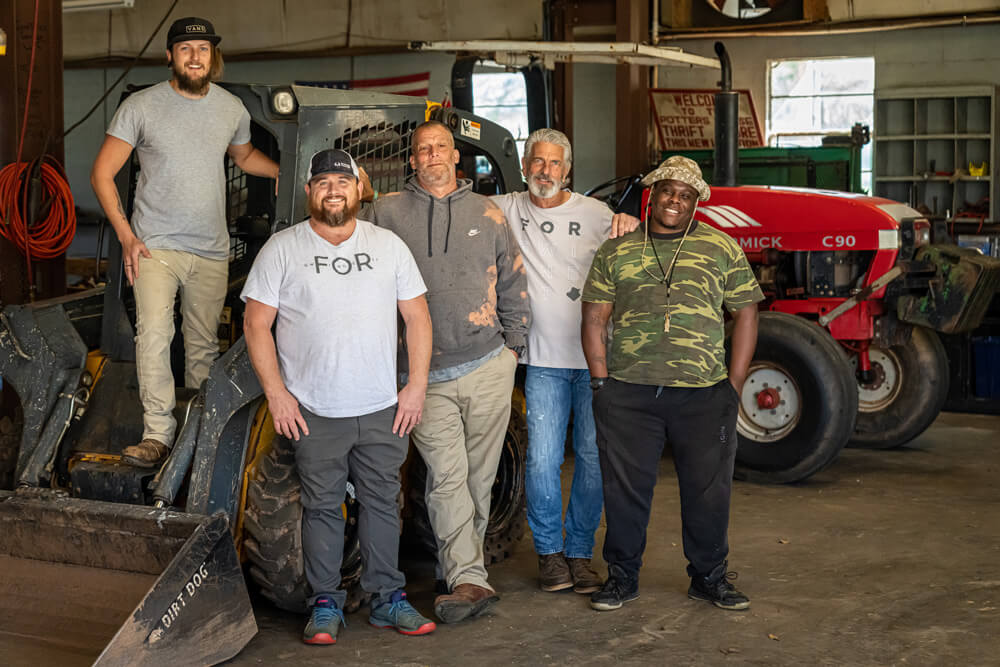 Jimmy and group of men at TPH