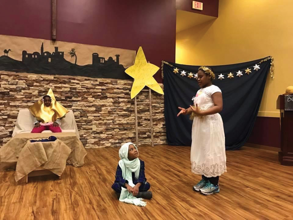 Children performing Christmas play