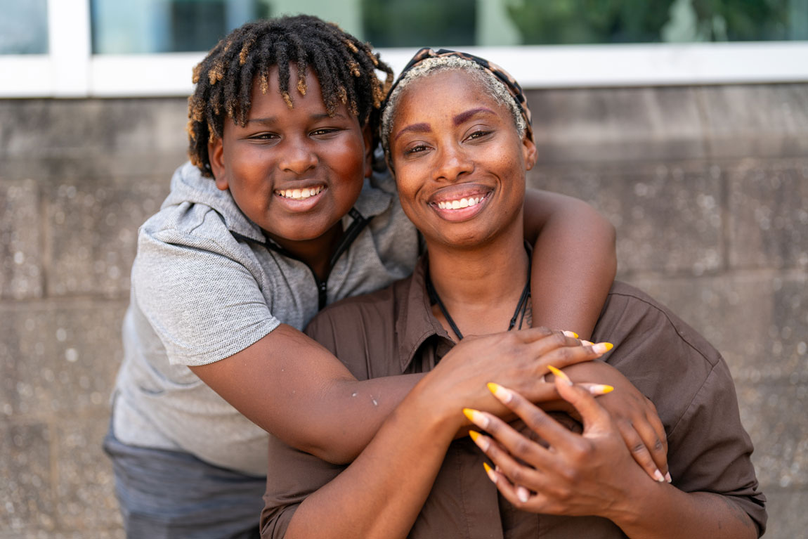 Mom and child at My Sister's House