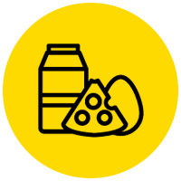 Milk, Cheese, Egg icon