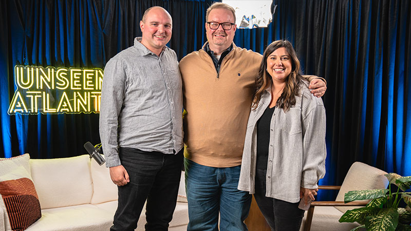 Jonathan, Unseen Atlanta guest Matt, and Rachel