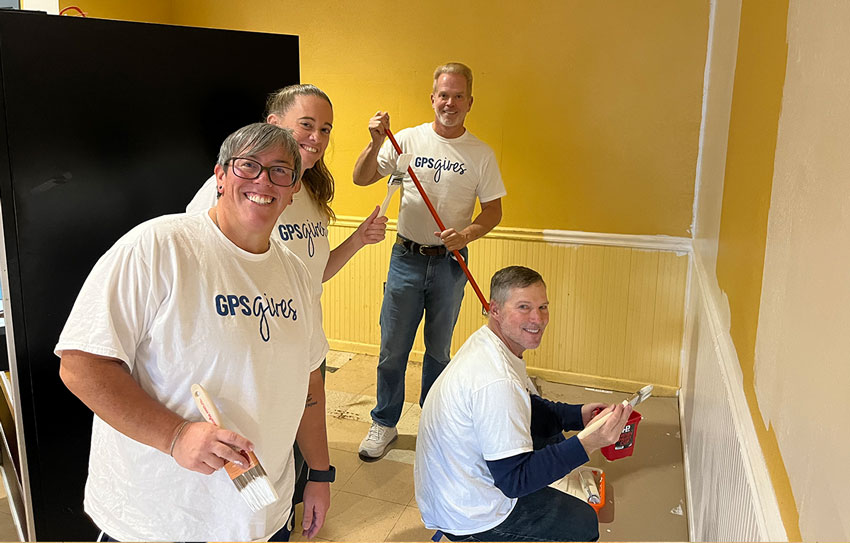 GPS Hospitality team painting at MSH