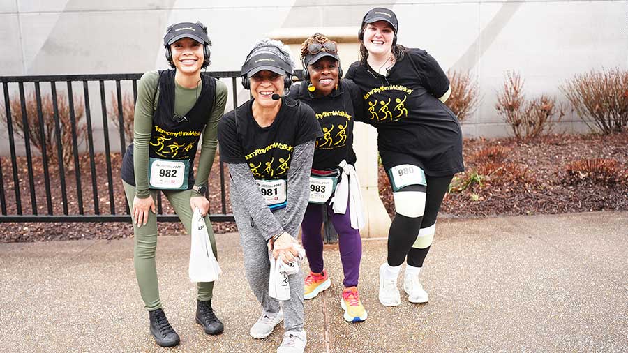 Group of women smiling for the camera
