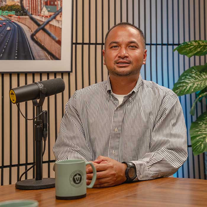 Podcast guest Denh